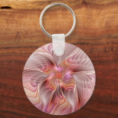 Abstracte Butterfly Colorful Fantasy Fractal Art Sleutelhanger (Voorkant)