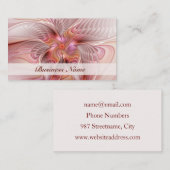 Abstracte Butterfly Colorful Fantasy Fractal Art Visitekaartje (Voorkant / Achterkant)