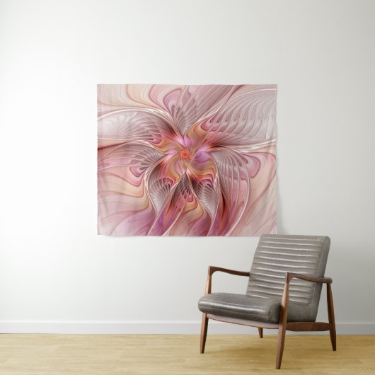 Abstracte Butterfly Colorful Fantasy Fractal Art Wandkleed (In Situ (horizontaal))