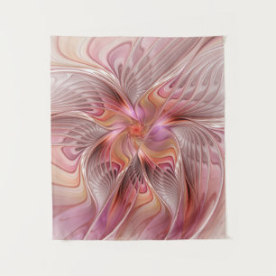 Abstracte Butterfly Colorful Fantasy Fractal Art Wandkleed