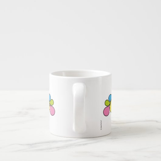 Abstracte Butterfly Espresso Cup Espresso Kop (Achterkant)