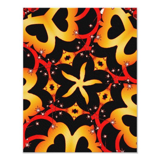 Abstracte Butterfly heARTs Foto Afdruk (Voorkant)