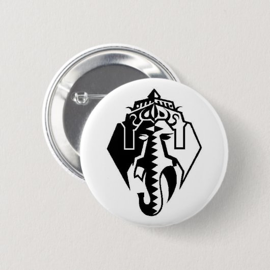 Abstracte Button Ganesh (Voorkant /achterkant)