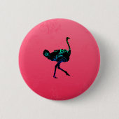 Abstracte Button Ostrich (Voorkant)