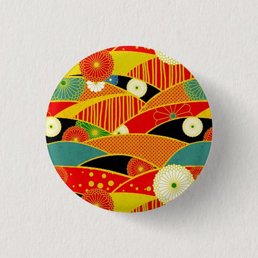 Abstracte Button van het Magische Landschap (Voorkant)