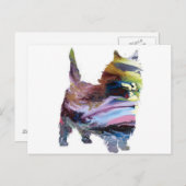 Abstracte Caim dooder Silhouette Briefkaart (Voorkant / Achterkant)