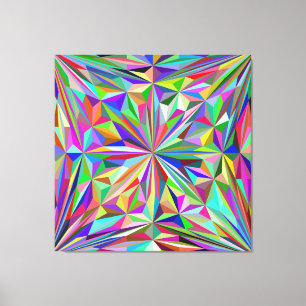 Abstracte caleidoscoop canvas afdruk