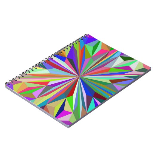 Abstracte caleidoscoop notitieboek (Linkerzijde)