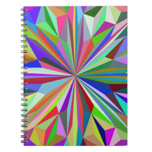 Abstracte caleidoscoop notitieboek