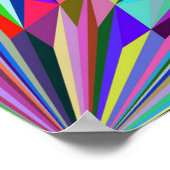 Abstracte caleidoscoop poster (Hoek)