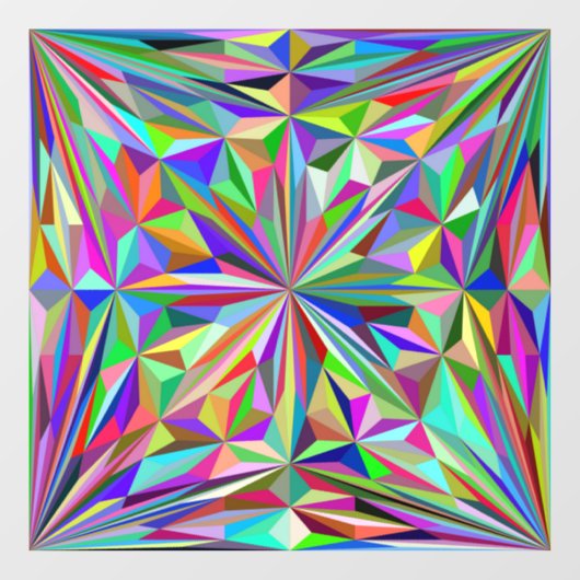 Abstracte caleidoscoop raamsticker (Vel)