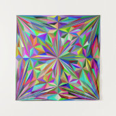 Abstracte caleidoscoop wandkleed (Voorkant)