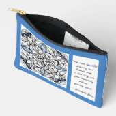 Abstracte caleidoscoopdoodle met vriendschapsquote etui (Open)