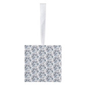 Abstracte camera diamant en kersthart kubus ornament (Rechts)