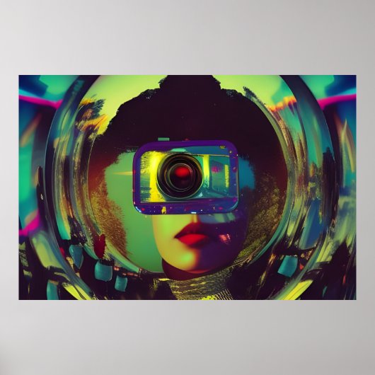 Abstracte Camera Vrouw Sci-fi Poster (Voorkant)