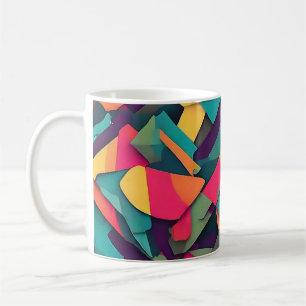 Abstracte camouflage koffiemok