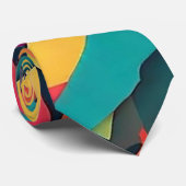 Abstracte camouflage stropdas (Opgerold)