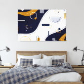 Abstracte canvas afdrukken (Insitu (Slaapkamer))