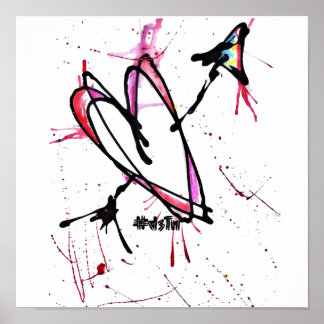 Abstracte canvas afdrukken poster