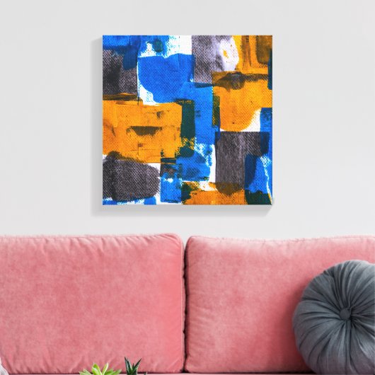 Abstracte Canvas Pattern Art Afdruk (Insitu (Woonkamer))