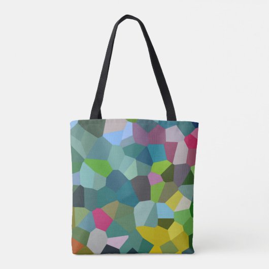 Abstracte Canvas tas kubisme (Achterkant)