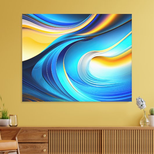 Abstracte canvas wandkunst (Insitu (Woonkamer))