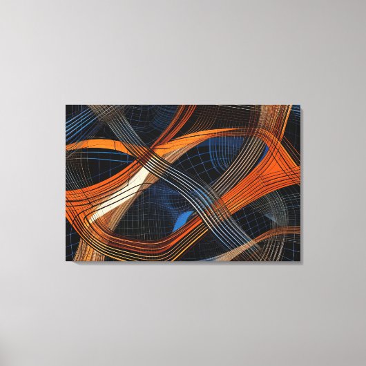 Abstracte canvas wandkunst afdruk (Voorkant)