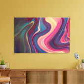 abstracte canvasverf canvas afdruk (Insitu (Woonkamer))
