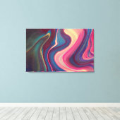 abstracte canvasverf canvas afdruk (Insitu (Houten vloer))