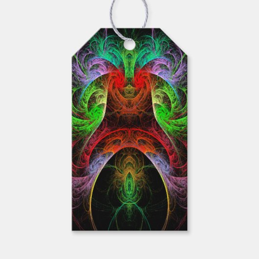 Abstracte carnaval cadeaulabel (Voorkant)