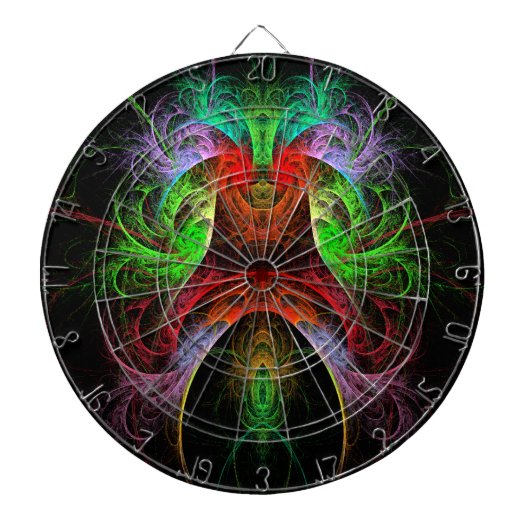Abstracte carnaval dartbord (Voorkant)