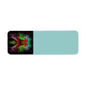 Abstracte carnaval etiket (Voorkant)