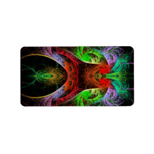 Abstracte carnaval etiket