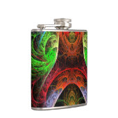 Abstracte carnaval heupfles (Rechts)