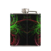 Abstracte carnaval heupfles (Achterkant)