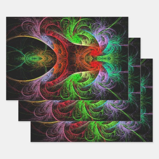 Abstracte carnaval inpakpapier vel (Set)