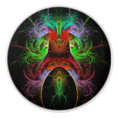 Abstracte carnaval keramische knop (Voorkant)