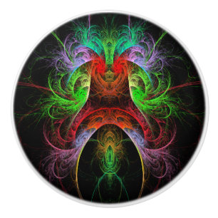 Abstracte carnaval keramische knop