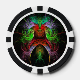 Abstracte carnaval poker chips