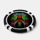 Abstracte carnaval poker chips (Enkel)