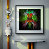 Abstracte carnaval poster