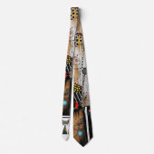 Abstracte Cat Design stropdas (Achterkant)