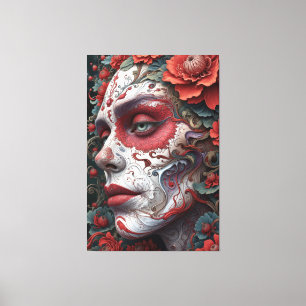 Abstracte Catrina Canvas Afdruk