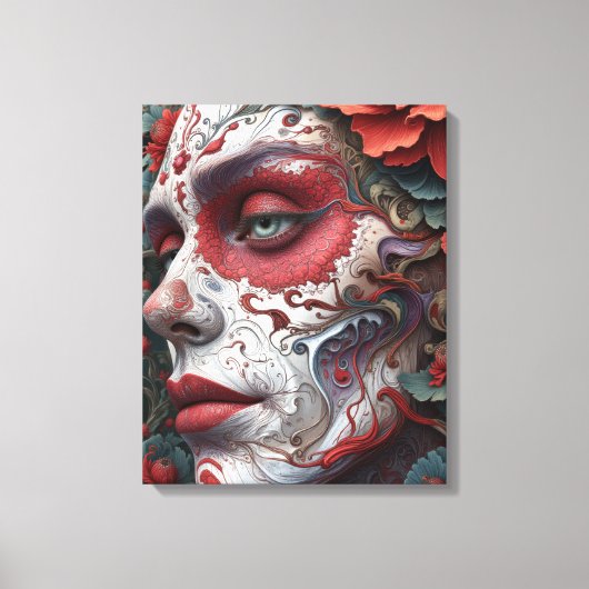 Abstracte Catrina Canvas Afdruk (Voorkant)
