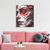 Abstracte Catrina Canvas Afdruk (Insitu (Woonkamer))