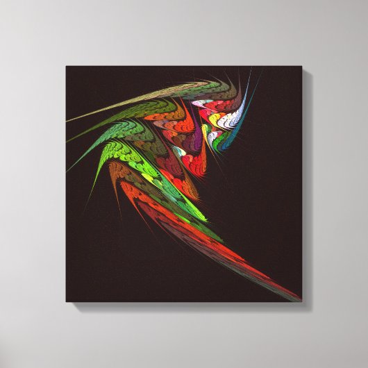 Abstracte Chameleon Quad Canvas afdrukken (Voorkant)