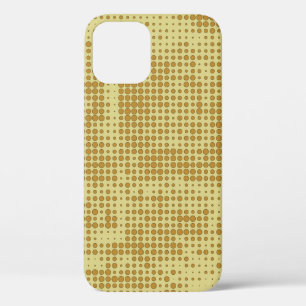 Abstracte chaotische helft. Textuur van stippen. F iPhone 12 Hoesje