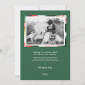 Abstracte Cheer kerstvakantie fotokaart Feestdagenkaart (Achterkant)