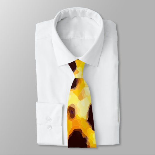 Abstracte cheetahprint trendy stropdas (Gebonden)