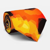 Abstracte cheetahprint trendy stropdas (Opgerold)